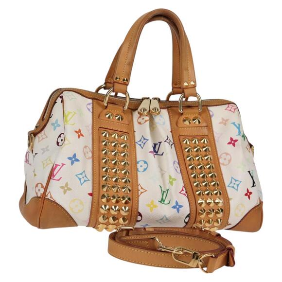 LOUIS VUITTON Monogram Multicolor Courtney MM Bag White M45641 - Picture 1 of 16